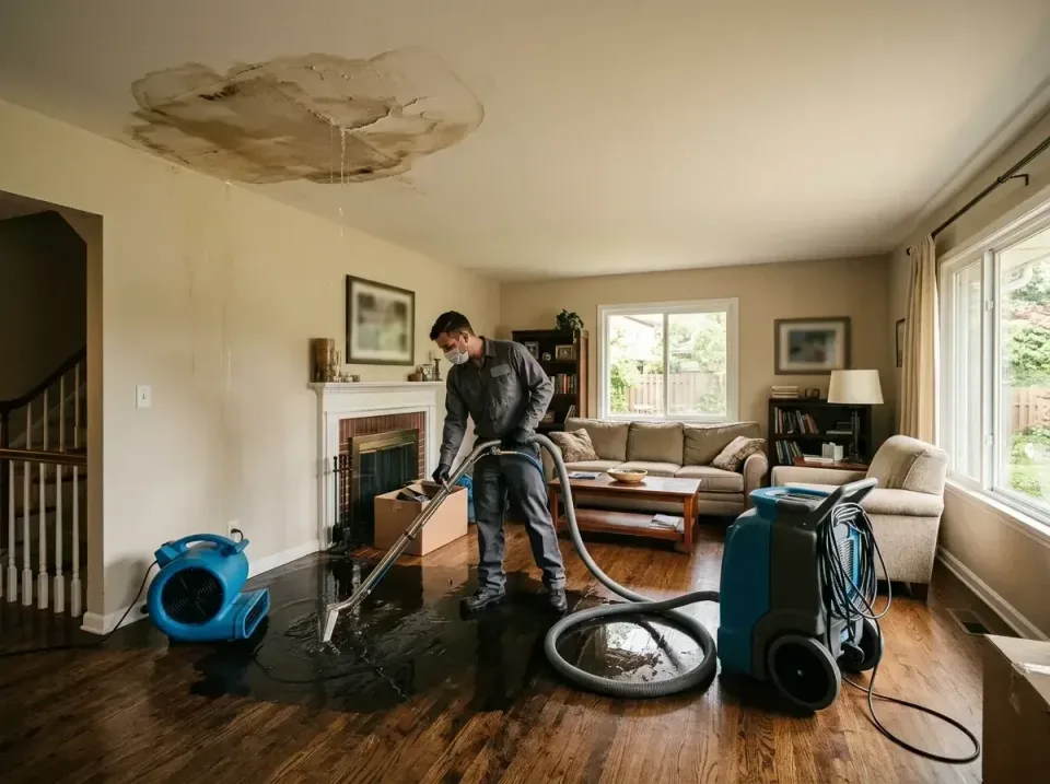 attic-pipe-burst-ceiling-drip-008 — frequently asked questions, Water Damage Restoration & Carpet Care in Knoxville, IL